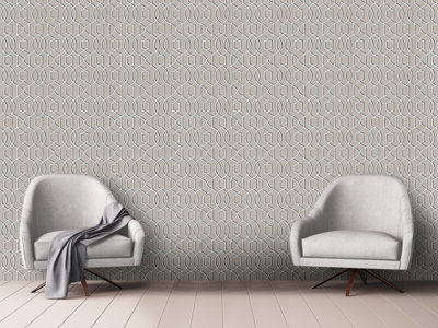 A Street Prints Symetrie Quantum Wallpaper DIY at B Q