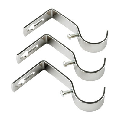 A.unique Home Beaded Gem Metal Extendable Curtain Pole With Rings And Fittings 2528mm Nickel 180cm 340cm Approx