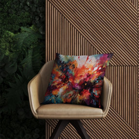 A Vibrant Abstract Painting Of Halloween Outdoor Cushion 60cm x 60cm