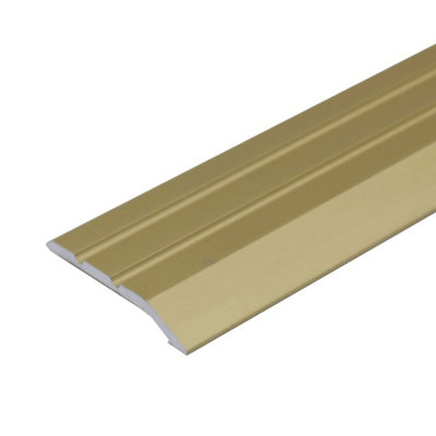 A01 900mm x 30mm 2.3mm Anodised Aluminium Door Threshold Ramp Profile Gold, 0.9m DIY at B&Q