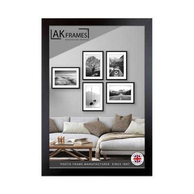 A1 Matte Black Poster Frame - Modern Picture Frame for Wall Art, Prints ...