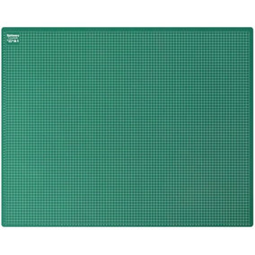 A1 Non-Slip Cutting Board with Surface for Arts & Crafts Easy Guided Line Paper Card Fabric Plastic for Professional Cutting Green