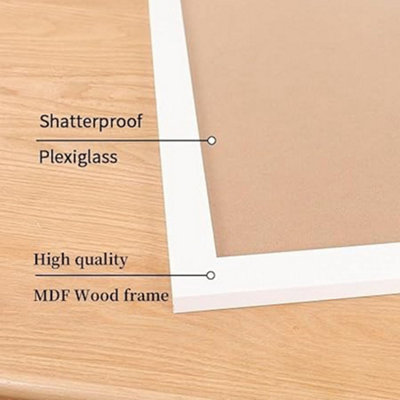A1 White Photo Frame 59.4 x 84.1 cm - Wall Mount Picture Frame