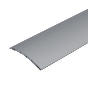 A13 40mm Anodised Aluminium Self Adhesive Door Threshold Strip - Silver, 0.93m