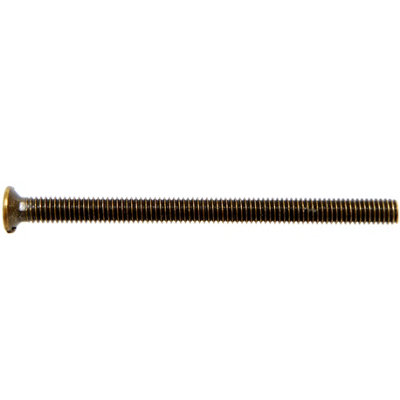 A1Electrics 10 x Socket Screws M3.5 Antique Brass 50mm Long Flat Slotted Countersunk Head