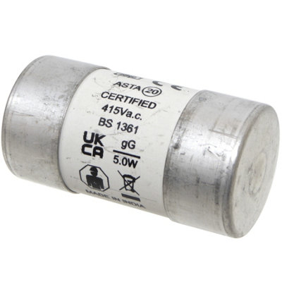 A1electrics 100 Amp LR85 House Service Cut-Out Fuse 30mm x 57mm Eaton Bussmann