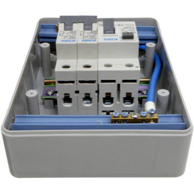 A1electrics 2 Way Consumer Unit with 40A 30mA A-Type RCD, 2 x 16A MCBs ...