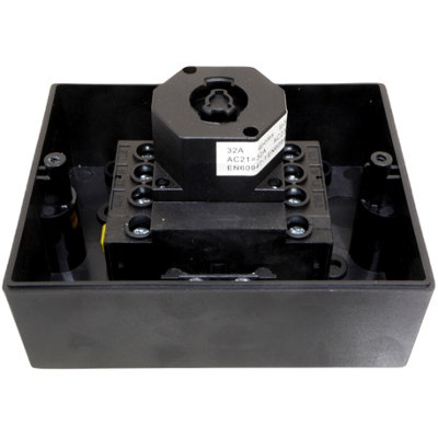 A1electrics 32 Amp Rotary Isolator Switch Disconnector 4 Pole or 3 Pole - IP65 Weatherproof - 230V 415V - 7