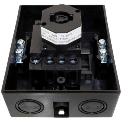 A1electrics 32 Amp Rotary Isolator Switch Disconnector 4 Pole or 3 Pole - IP65 Weatherproof - 230V 415V - 8