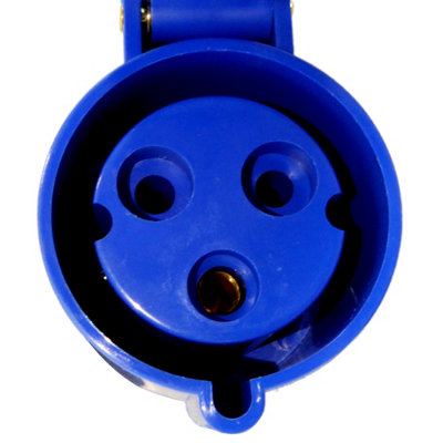 A1electrics 32A 3 Pin 230v Blue Plug and Coupler Socket IP44 CEE