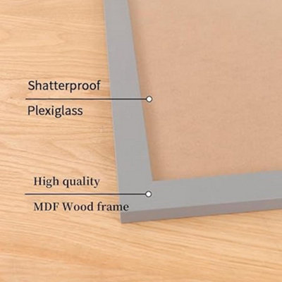 A2 Grey Photo Frame 42 x 59.4 cm - Wall Mount Picture Frame