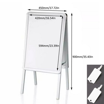 A2 Pavement Sign Poster Snap Frame Display Stand Advertising Boards ...