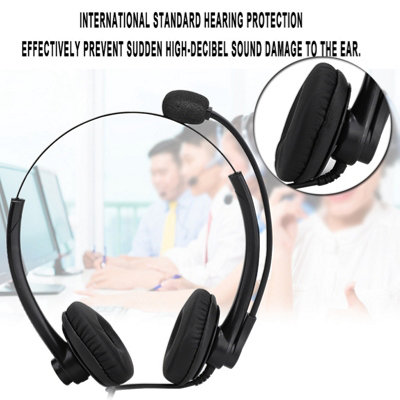 A26-RJ Call Center Customer Service Headset Telephone Headphone Noise ...