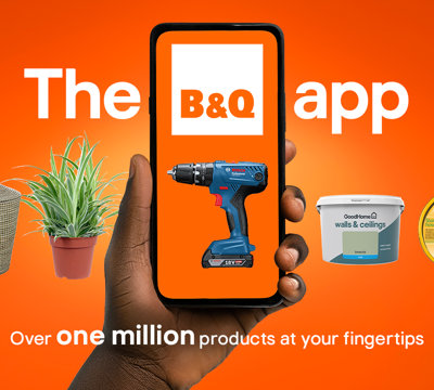 The B&Q app. Over one million products at your fingertips.