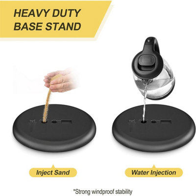 A3 Poster Holder Floor Standing Sign Holder Snap Frame Adjustable Aluminum Sign Holder, Menu Display Notice Holder for Wedding/Business Activities (Black