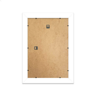 A3 White Ornate Picture Frame (42 x 29.7cm) With Mount for A4 Poster, Photo, Artwork, Gallery Wall or Print