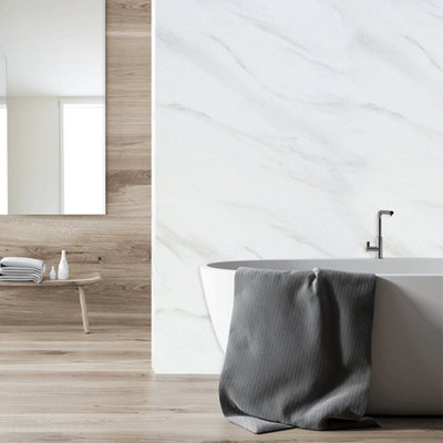 Shop bathroom wall panels.