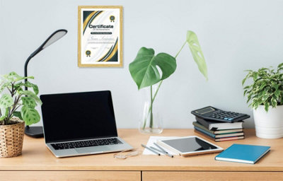 A4 Document Photo Frame Wood Effect - Pack 3 Domkora Certificate ...