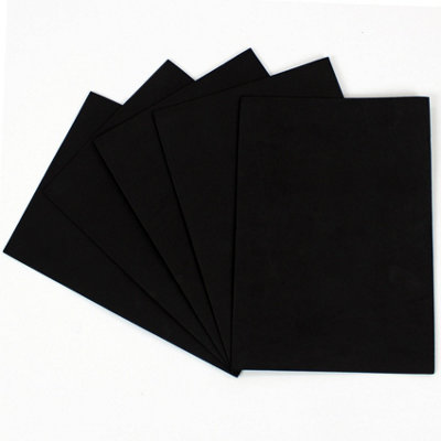 A4 EVA Foam Craft Sheets Kids Arts Project DIY in Black 2mm - 7
