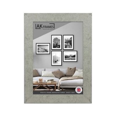 A4 Grey Marble Poster Frame - Modern Picture Frame for Wall Art, Prints and Photos - Durable and Stylish Display Frame