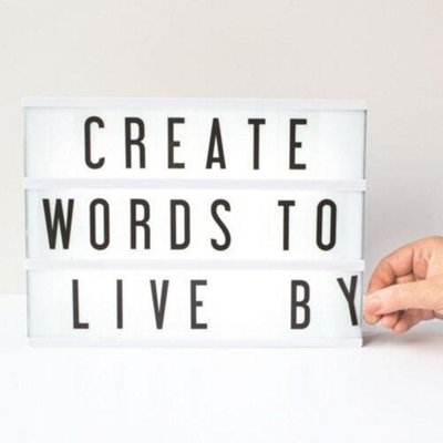 A4 Light Up Letter Box Cinematic Led Sign Wedding Party Number Plaque ...
