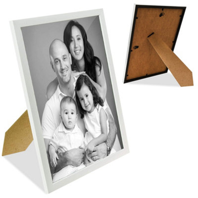 A4 Photo Picture Certificate Portrait Landscape Standing Gallery Image Frame White