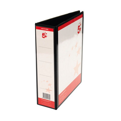 A4 PRES Lever Arch File PP 58MM BLK