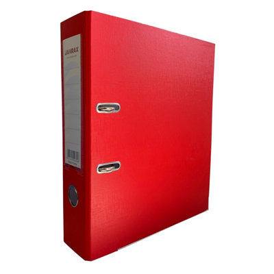 A4 Red Paperbacked Lever Arch File by Janrax