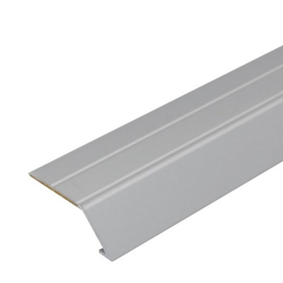 A45 31mm Anodised Aluminium Self Adhesive Door Threshold Ramp Profile - Silver, 0.9m