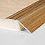 A47 41mm Aluminium Wood Effect Self Adhesive Door Threshold Ramp Profile - Antique Oak, 0.9m