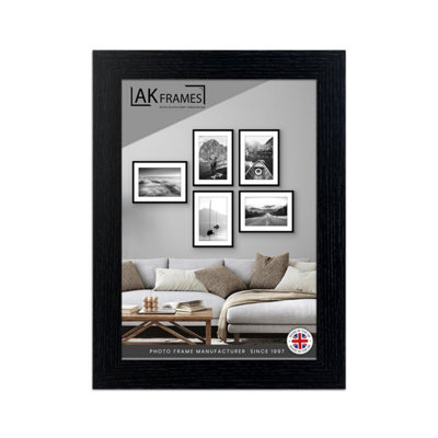 A6 Black Poster Frame - Modern Picture Frame for Wall Art, Prints and Photos - Durable and Stylish Display Frame