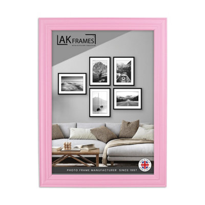 A6 Classic Pastel Pink Modern Picture Frame - Poster Frame for Photos ...