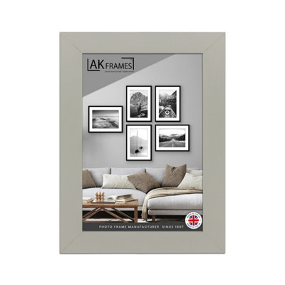 A6 Light Grey Poster Frame - Modern Picture Frame for Wall Art, Prints and Photos - Durable and Stylish Display Frame