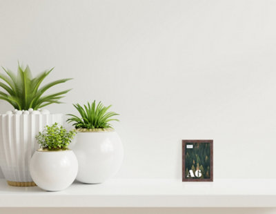 A6 Walnut Picture Frame Fits A6 (10.5 x 14.8cm - 4.1 x 5.8in) Poster ...