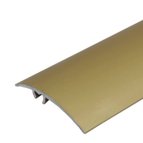 A65 50mm Anodised Aluminium Door Threshold Strip - Gold, 0.93m