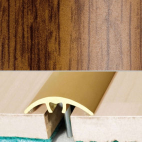 A66 32mm Aluminium Wood Effect Door Threshold Strip - Afrezy, 0.93m