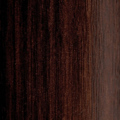 A66 32mm Aluminium Wood Effect Door Threshold Strip - African Ebony, 0.93m