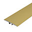 A68 36mm Anodised Aluminium Flat Door Threshold Strip - Gold, 0.9m