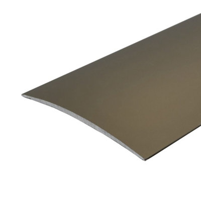 A71 1000mm x 80mm x 5.9mm Anodised Aluminium Self Adhesive Door Threshold Strip - Champagne