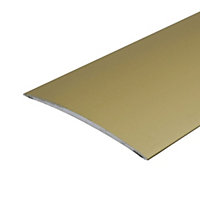 A71 1000mm x 80mm x 5.9mm Anodised Aluminium Self Adhesive Door Threshold Strip - Gold