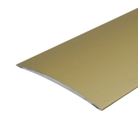 A71 1000mm x 80mm x 5.9mm Anodised Aluminium Self Adhesive Door Threshold Strip - Gold