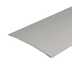 A71 1000mm x 80mm x 5.9mm Anodised Aluminium Self Adhesive Door Threshold Strip - Silver