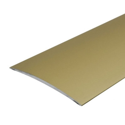 A72 100mm Anodised Aluminium Self Adhesive Door Threshold Strip - Gold