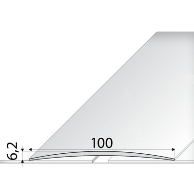 A72 100mm Anodised Aluminium Self Adhesive Door Threshold Strip - Gold