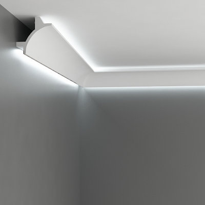 A73 Up and Down Lighting Coving Profile Indirect Lighting 4 Pack - 8 Metres