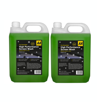 AA 2 x 5L Winter High Performance Screenwash - Effective down to -10