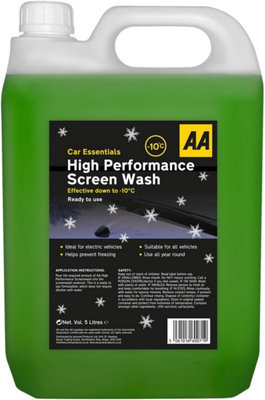 AA 5L Winter High Performance Screenwash - Effective down to -10