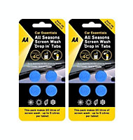 AA 8 x All Seasons Screenwash Tablets, Effective to -4C (Twin Pack)
