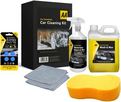 AA Car Essentials Car Valeting Kit DIY at B&Q