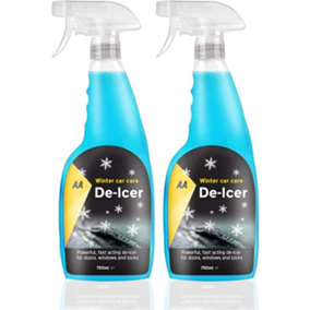 AA - Fast Acting De-icer - 2 x 750ml - Multi-pack